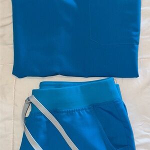 Figs Extreme Blue Scrub Set